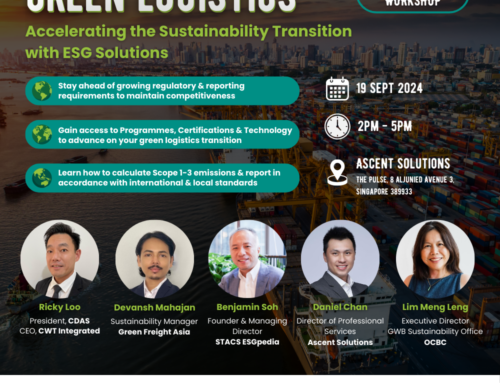 Green Logistics Workshop – Accelerating the Sustainability Transition with ESG Solutions